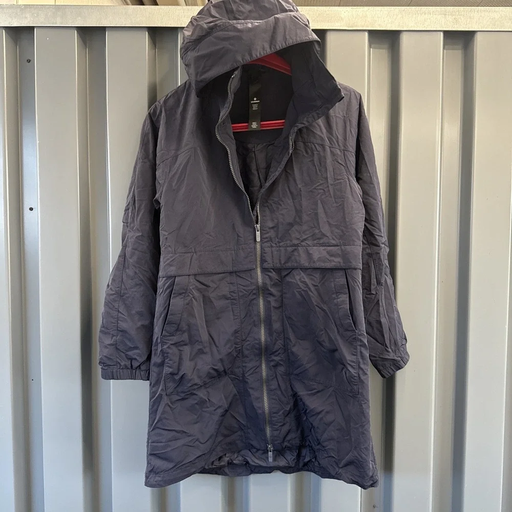 Lululemon Move With The Pack Jacket True Navy‎ Size 4 With Hood